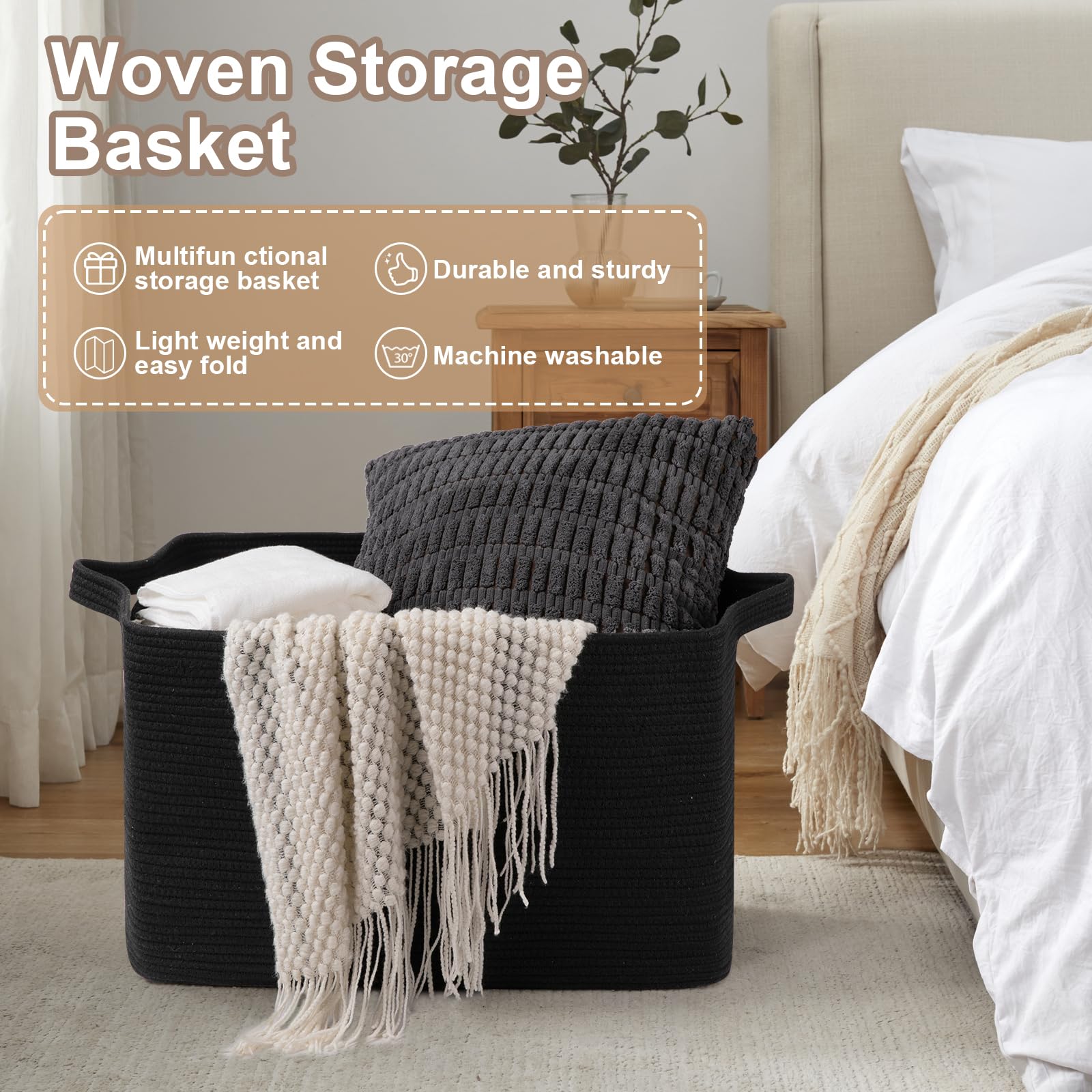 OIASKET nursery storage basket keeps toys and plushies organized