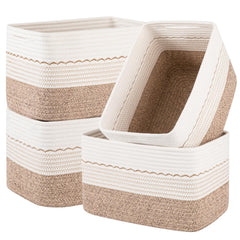 OIASKET wave-pattern embroidery basket on shelf for toy storage
