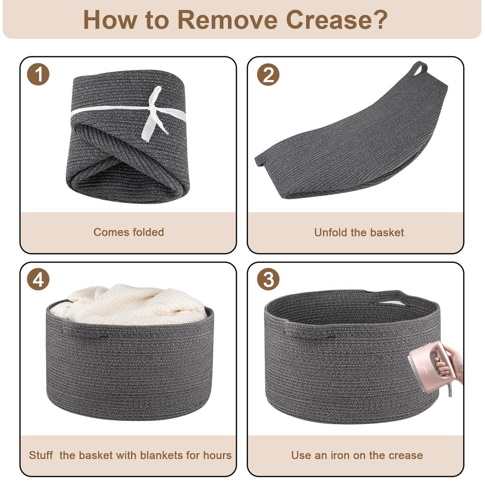OIASKET entryway shoe basket helps reduce hallway clutter