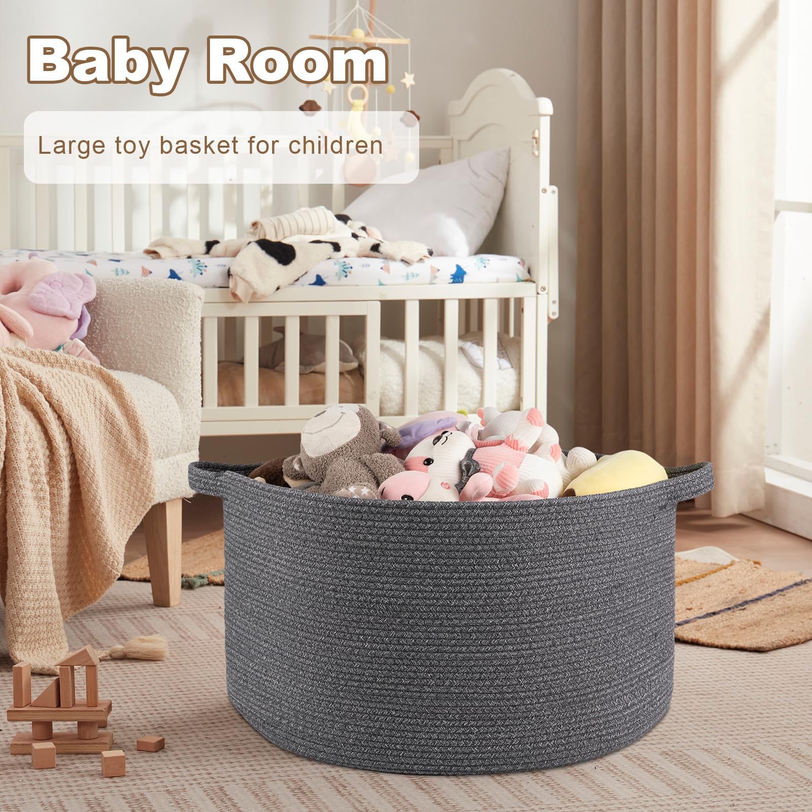 OIASKET foldable basket folds flat for compact storage when not in use