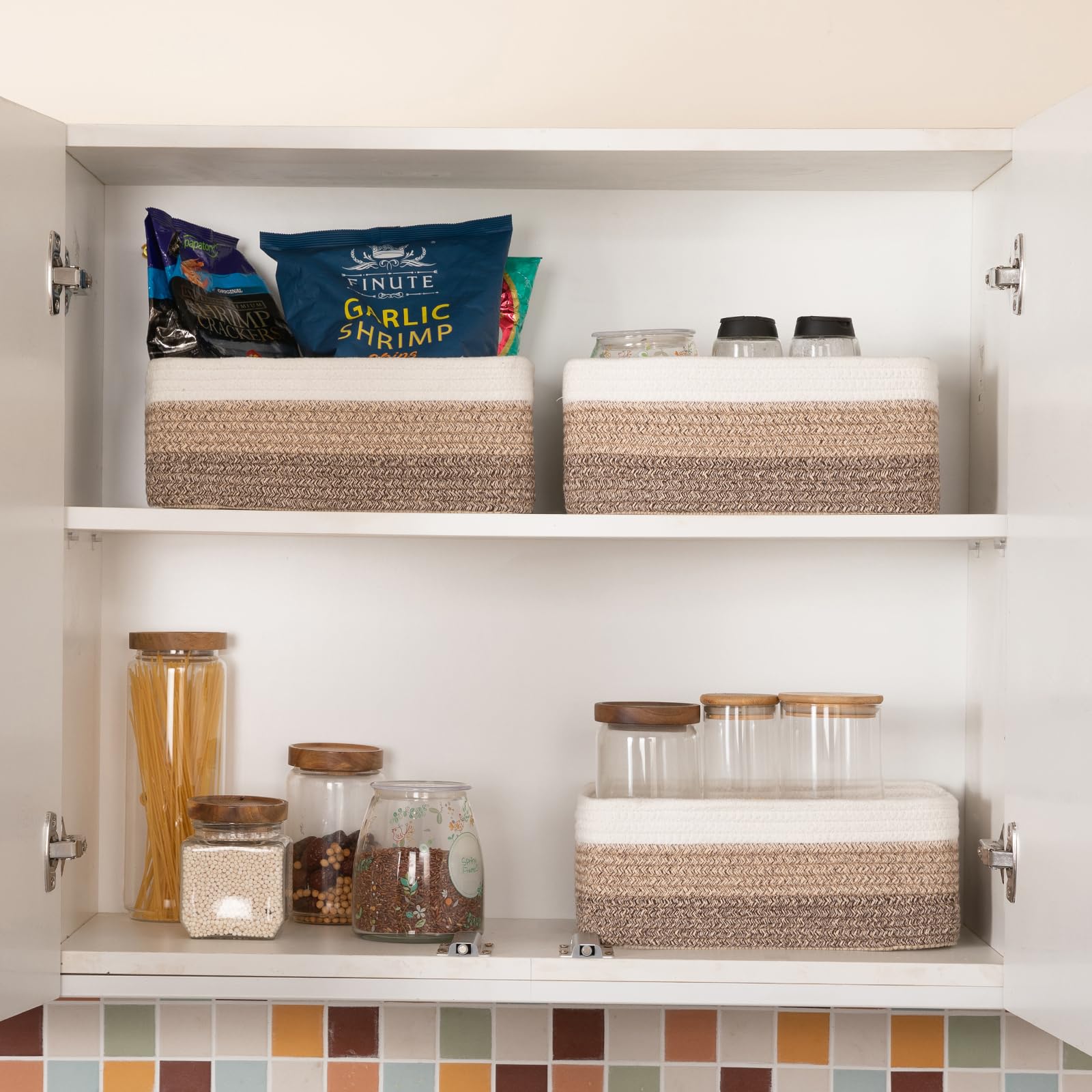 OIASKET folded baskets flat for easy storage