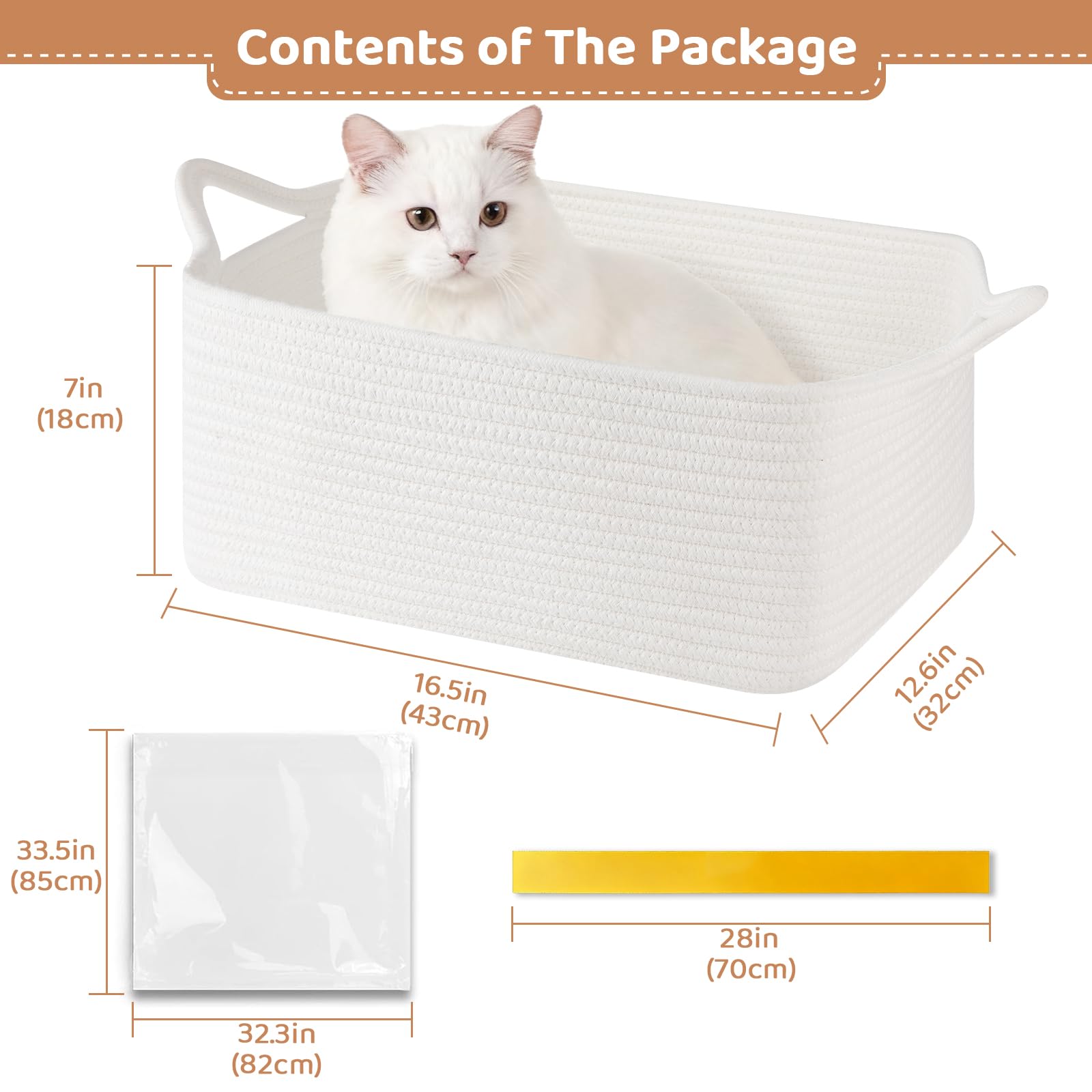 OIASKET collapsible gift basket with reinforced handles for easy carrying.