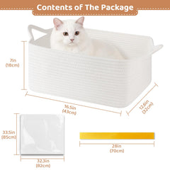 OIASKET collapsible gift basket with reinforced handles for easy carrying.