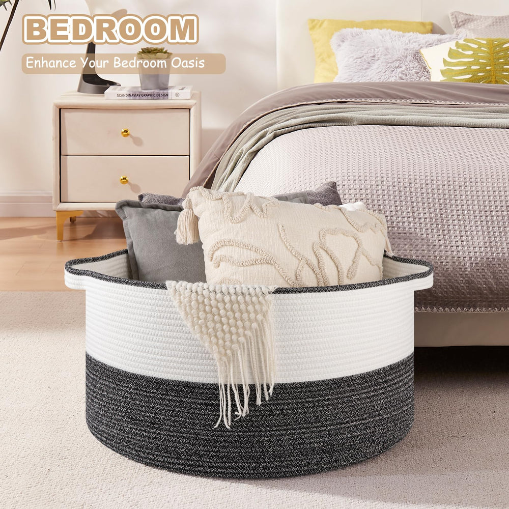 OIASKET kid-friendly toy basket with handles for quick cleanup