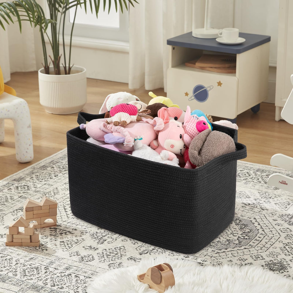 OIASKET living room storage basket tidies blankets towels and toys with style.