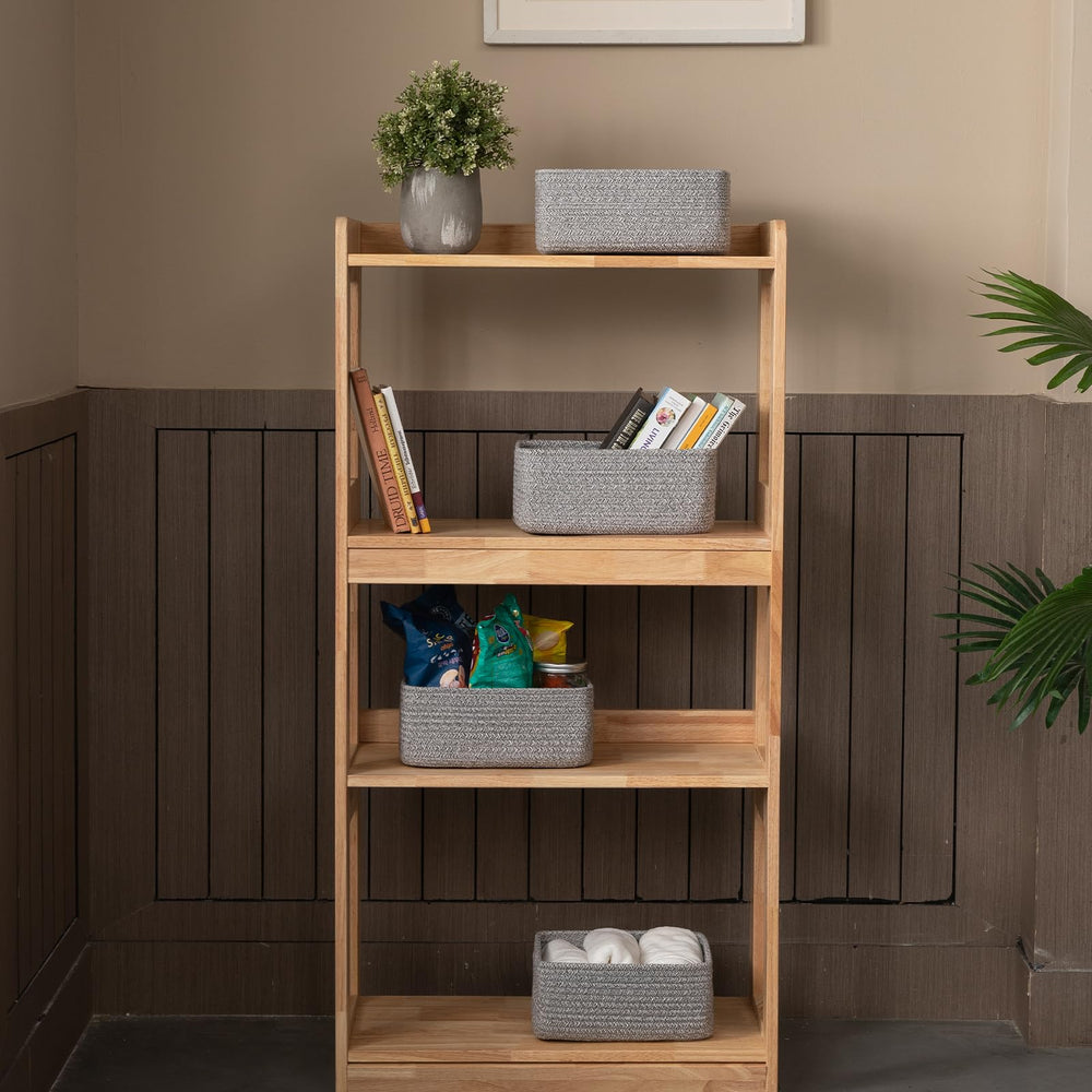 OIASKET mini woven rope bins for nursery organize toys neatly and safely