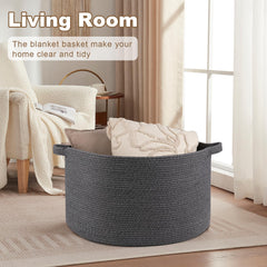 OIASKET neutral design blends with any room while organizing essentials