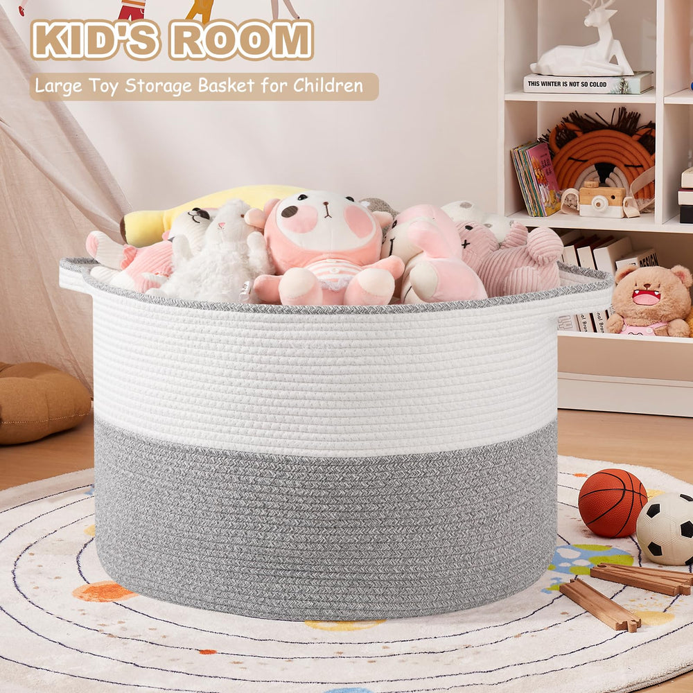 OIASKET pillow towel storage basket helps tidy living spaces.