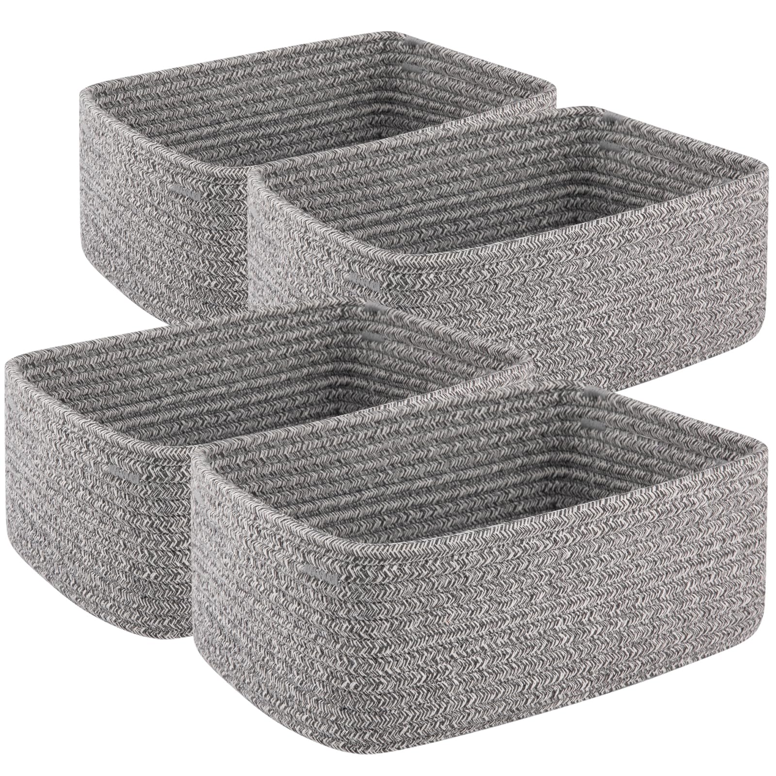 OIASKET small storage baskets for towels keep bathrooms tidy with soft cotton texture