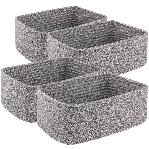OIASKET small storage baskets for towels keep bathrooms tidy with soft cotton texture