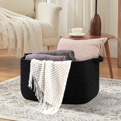 OIASKET storage basket for living room keeps clutter neatly organized