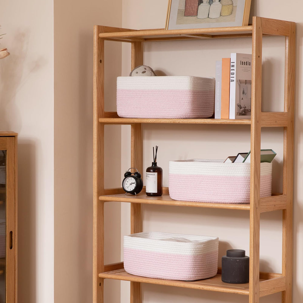 OIASKET storage basket for books display makes shelves look neat.