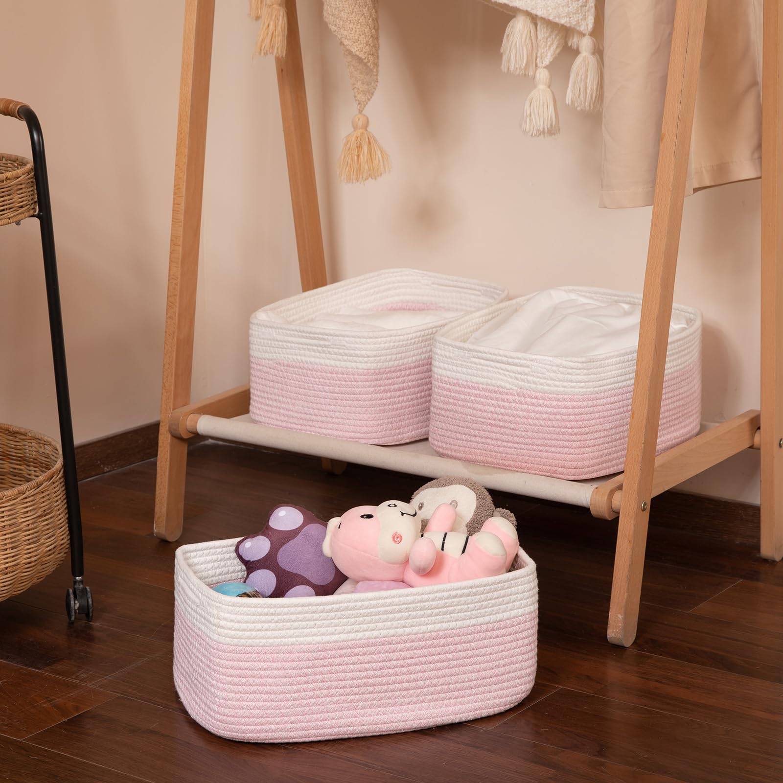 OIASKET storage basket for snacks keeps treats ordered and easy to grab.