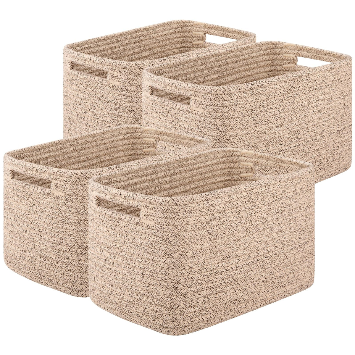OIASKET storage baskets on a shelf for tidy toy and book organization