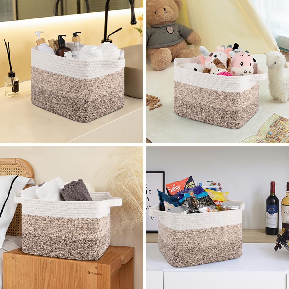 OIASKET Storage Baskets on a shelf, adding minimalist style.