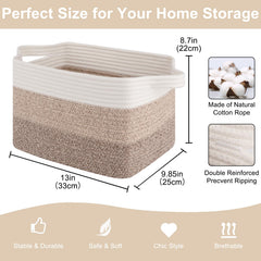 OIASKET Storage Baskets stacked demonstrate space-saving organization for shelves and drawers.