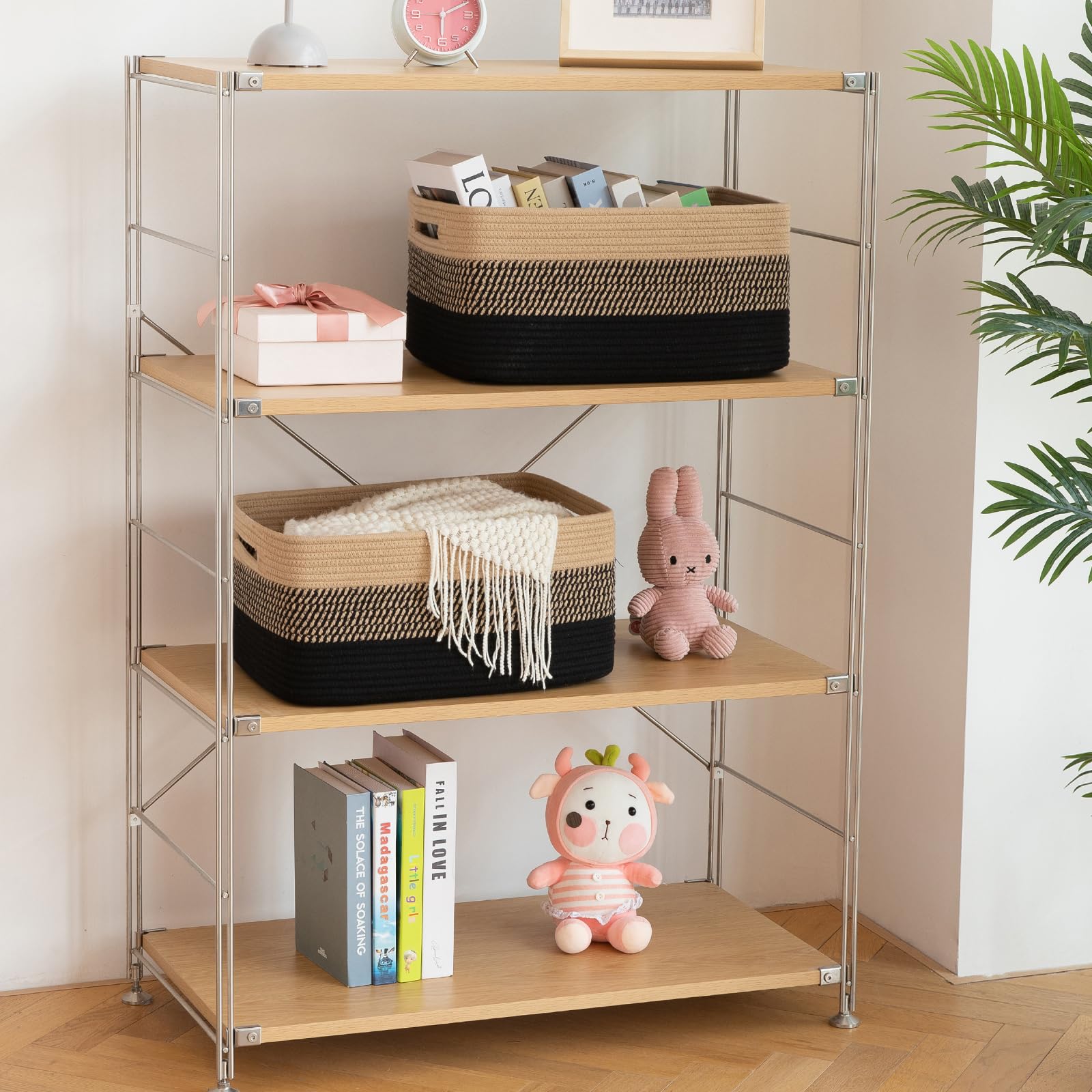 OIASKET toy bin helps organize playroom and reduce mess.