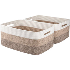 OIASKET two-pack on shelf highlighting organized storage with stylish gradient yellow