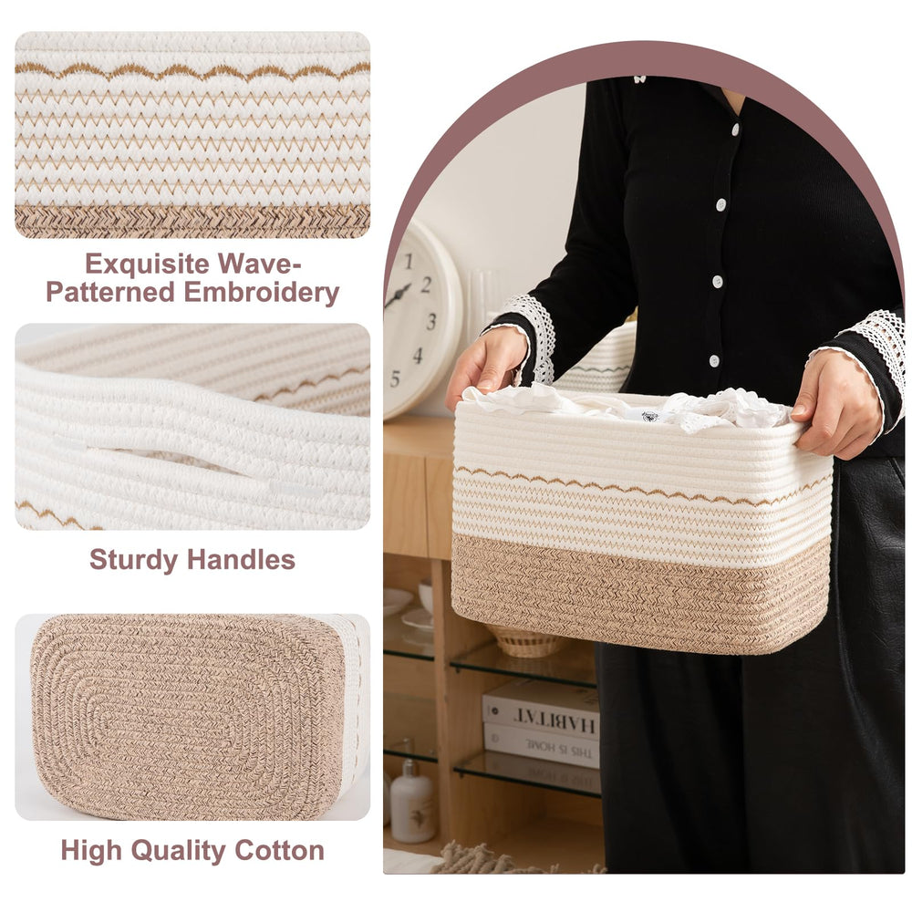 OIASKET versatile rope basket for laundry room organization