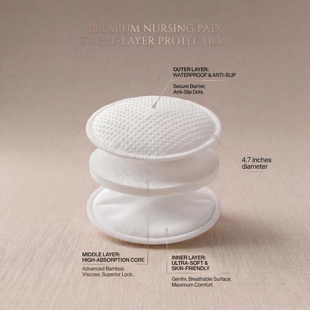 oiikain bamboo nursing pads top layer feels silky against skin