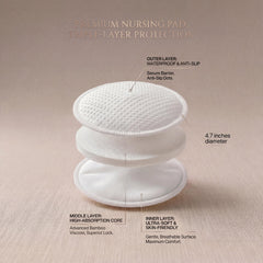 oiikain bamboo nursing pads top layer feels silky against skin