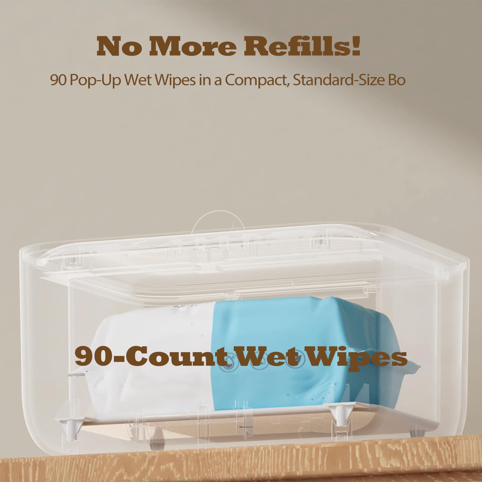 OiikQDML Baby Wipe Warmer capacity shows 100+ wipes for busy nurseries