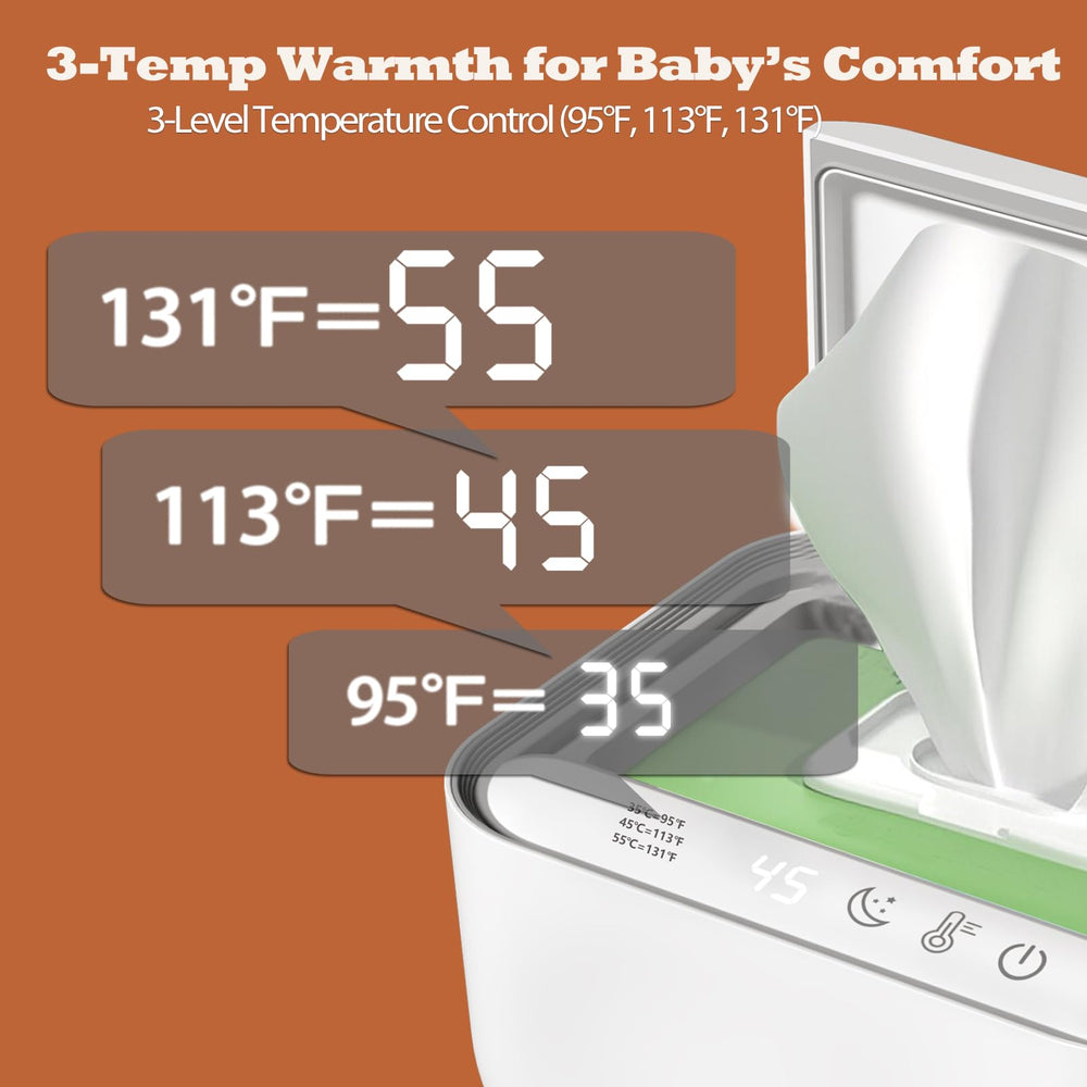 OiikQDML Baby Wipe Warmer dispensing action enables smooth one-handed loading