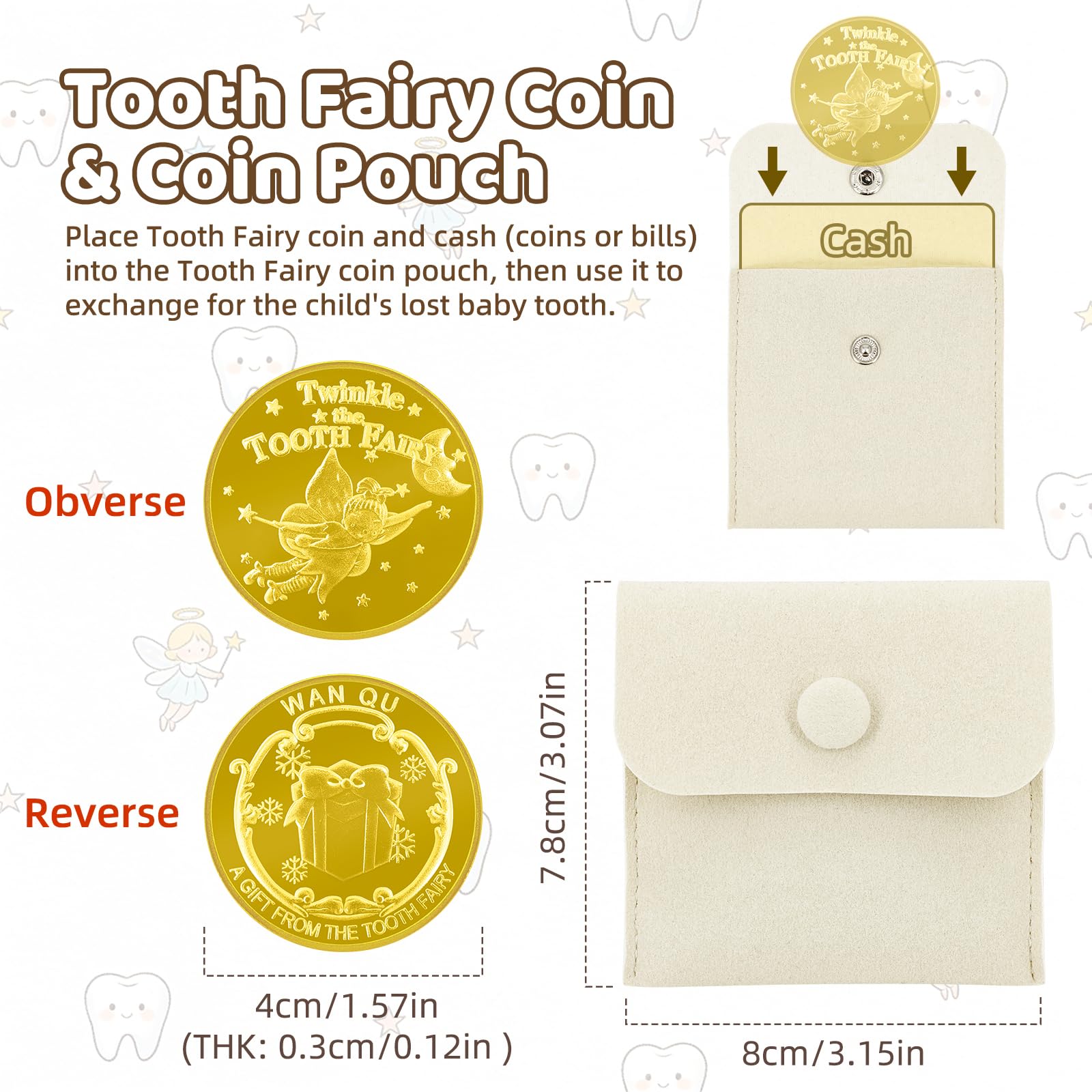 Oiiyee complete tooth fairy kit offers a convenient all-in-one solution for early tooth loss.