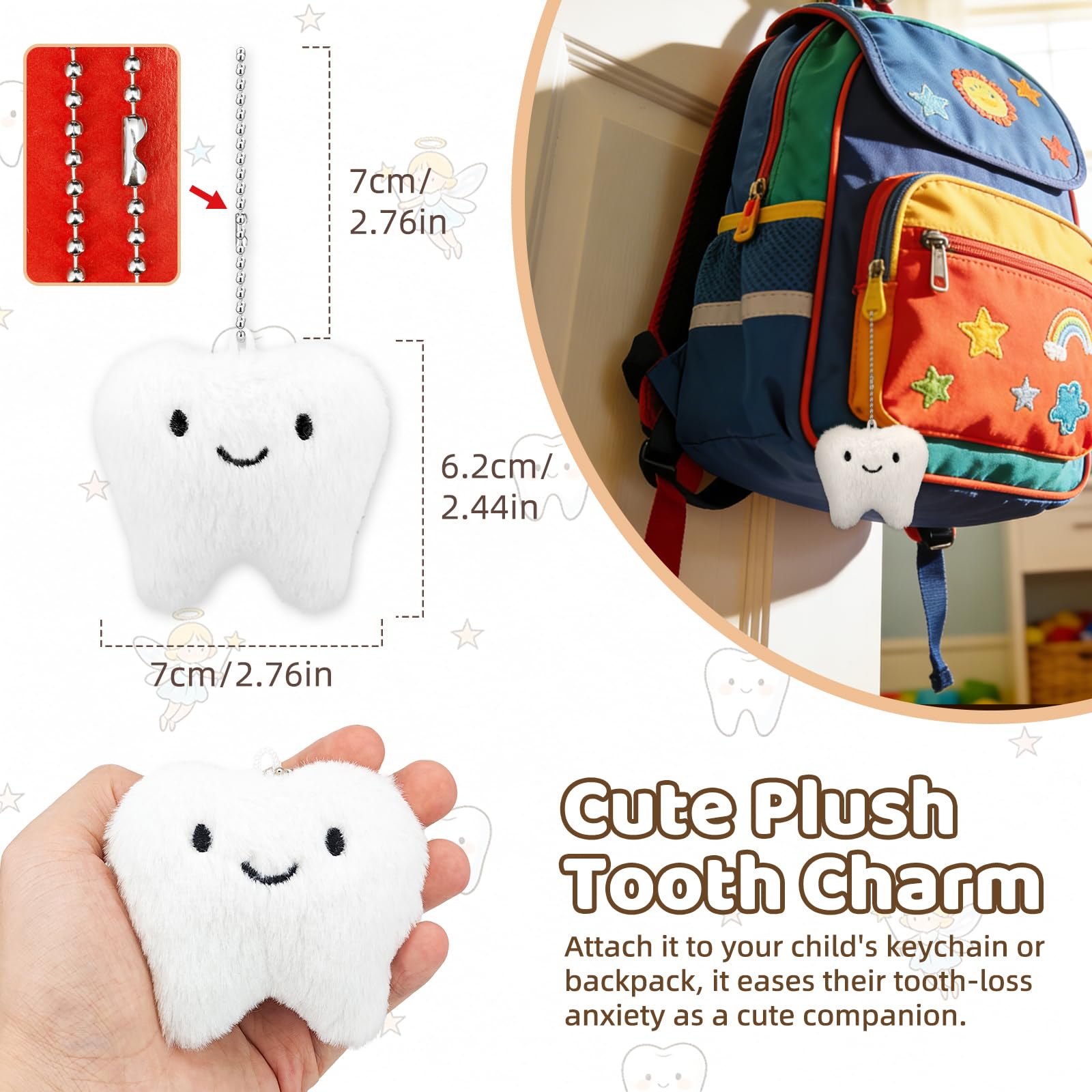 Oiiyee keepsake box with 3D cartoon tooth lid preserves memories.