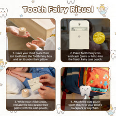 Oiiyee tooth fairy coin shines brightly, offering a special reward touch for your child.
