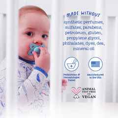 Oilogic Baby Safe Formula emphasizing gentle cleansing with natural ingredients