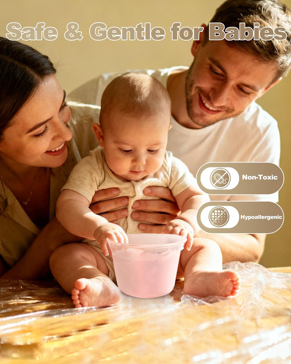 Oiomniv casting kit instruction guide helps you create a simple DIY hand and foot print.