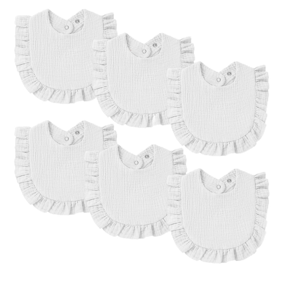 Oiomniv muslin baby bib with soft absorbent cotton for drool during teething