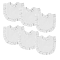 Oiomniv muslin baby bib with soft absorbent cotton for drool during teething