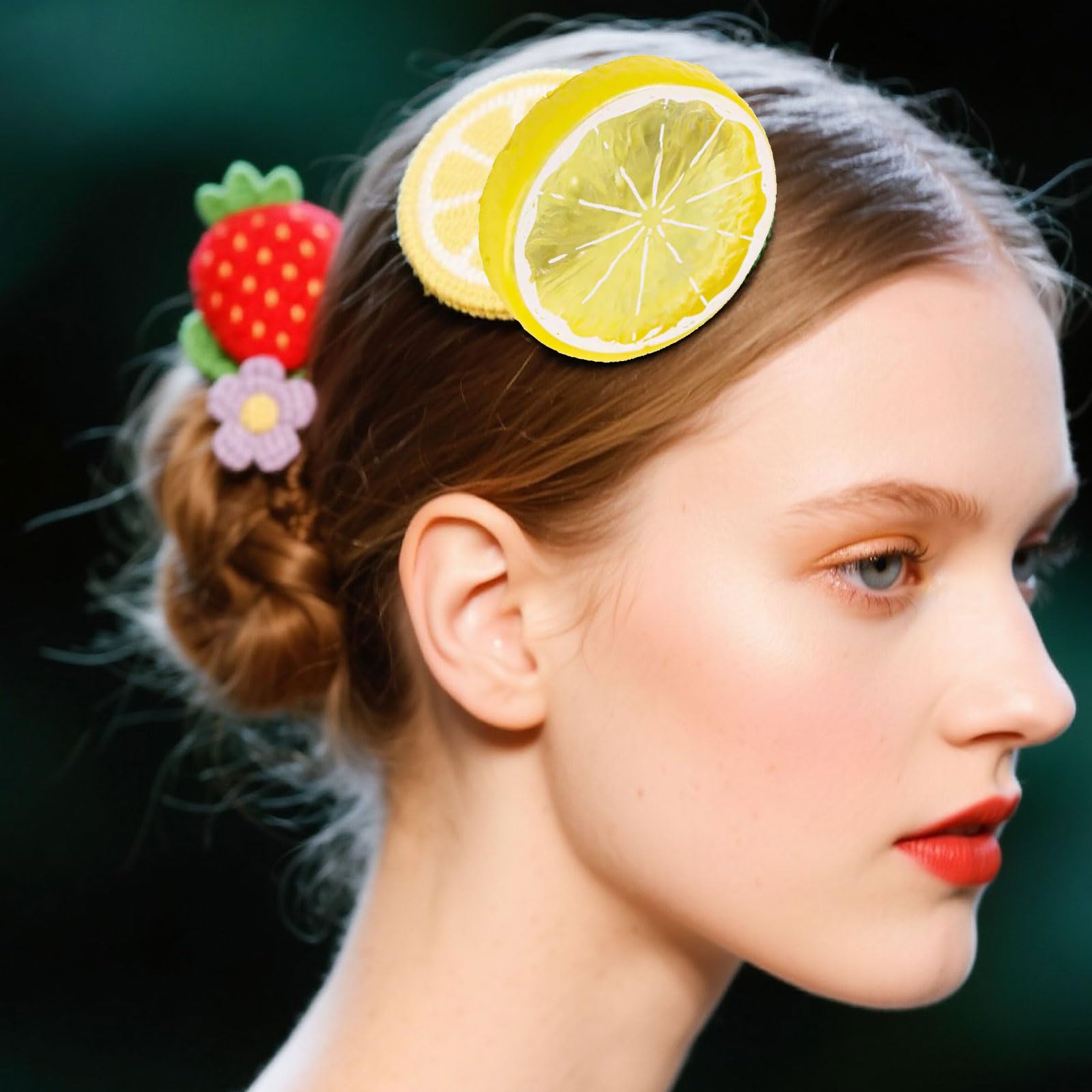 OIUUBBII lightweight lemon hair clip ideal for daily wear and quick styling