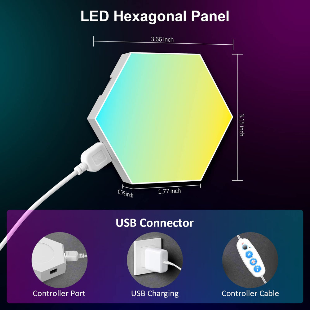 OJQ bedroom and living areas glow with soft frosted hexagon panels.