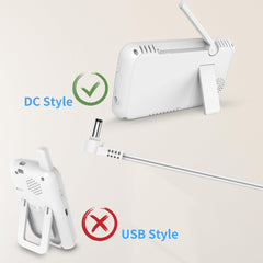 OKAIDI 5V 1A DC power adapter delivers stable charging.