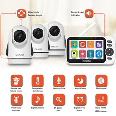 OKAIDI monitor switching between cameras for quick, convenient checks.