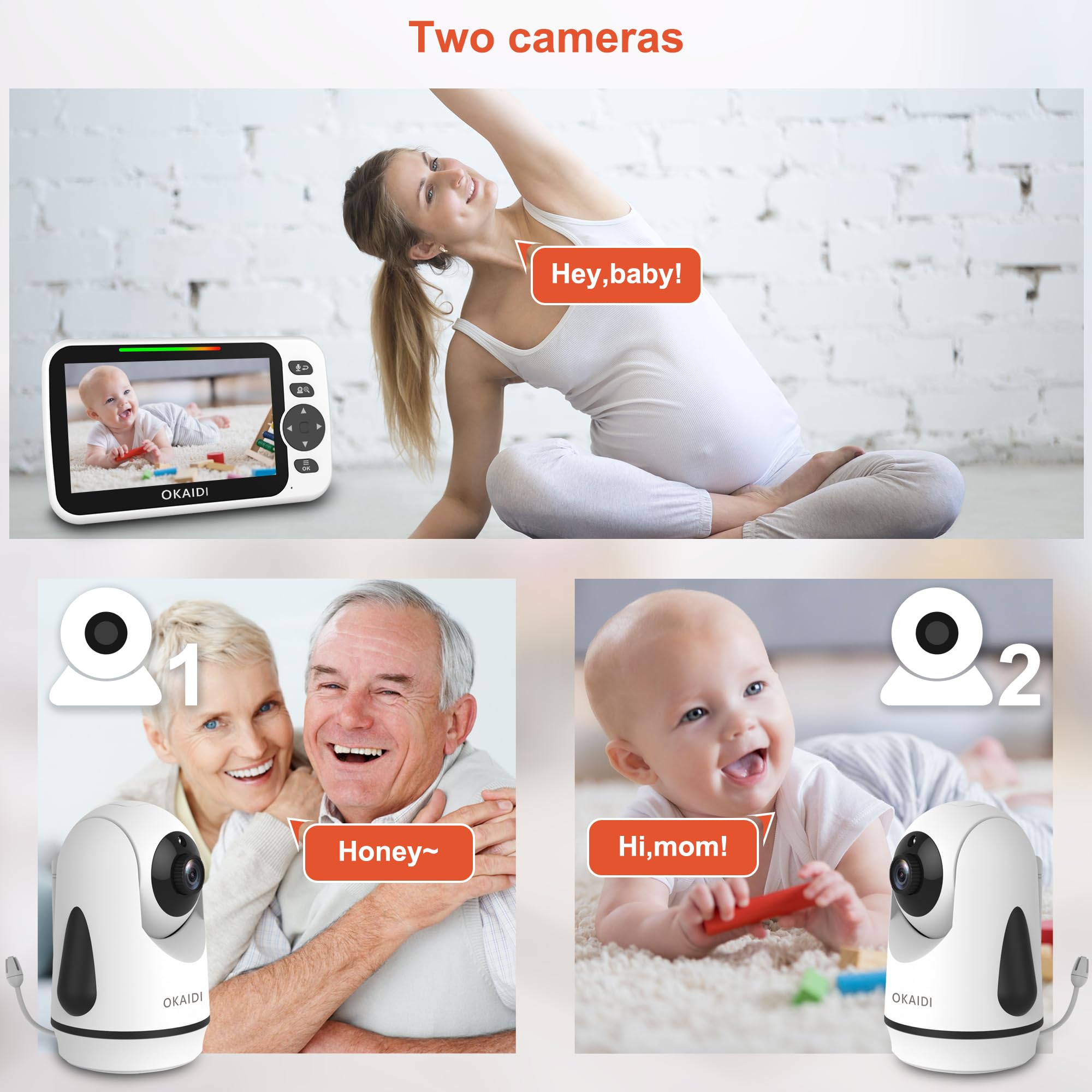 OKAIDI monitor operates without WiFi to protect privacy inside your home.