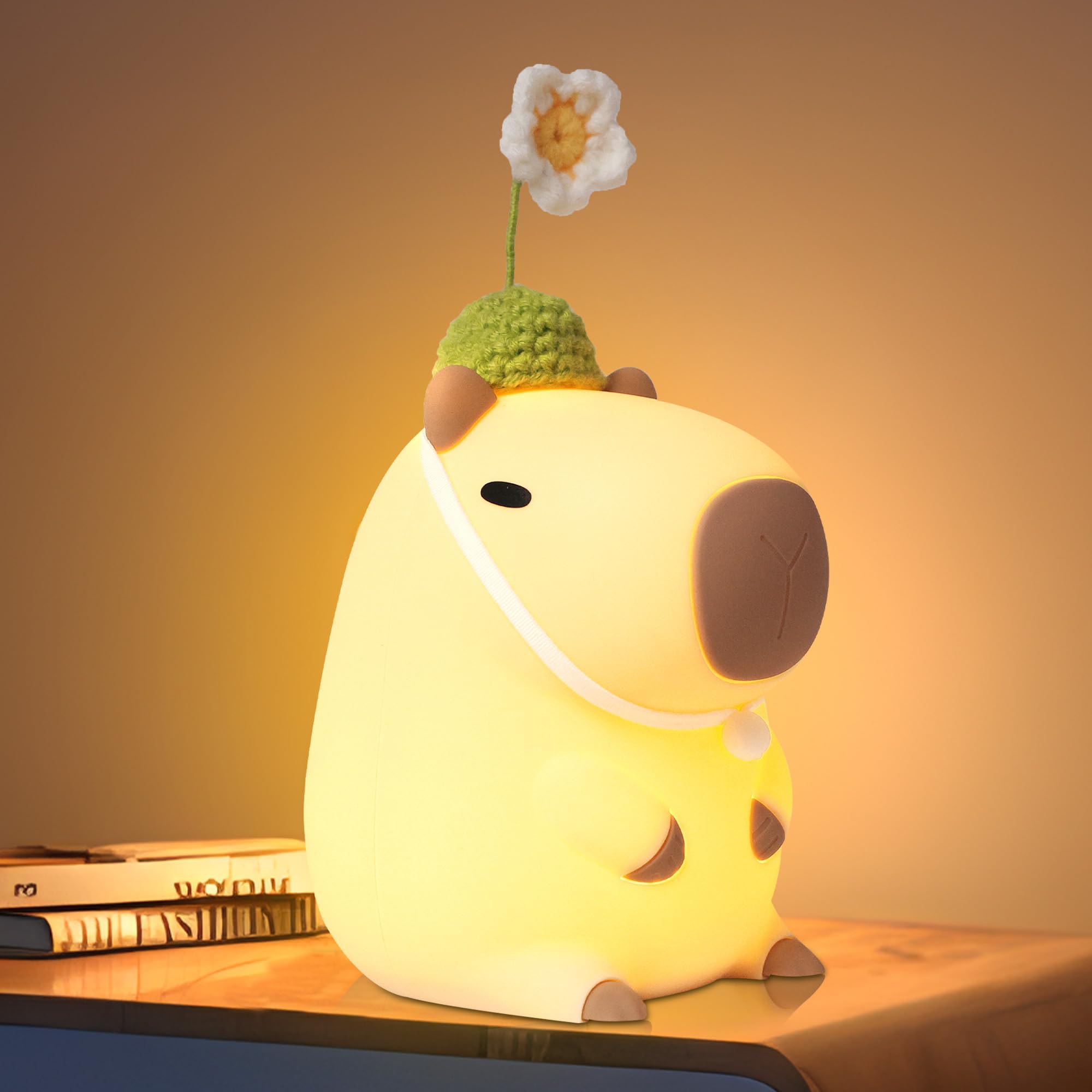 Okayera capybara lamp made of soft silicone for safe touch
