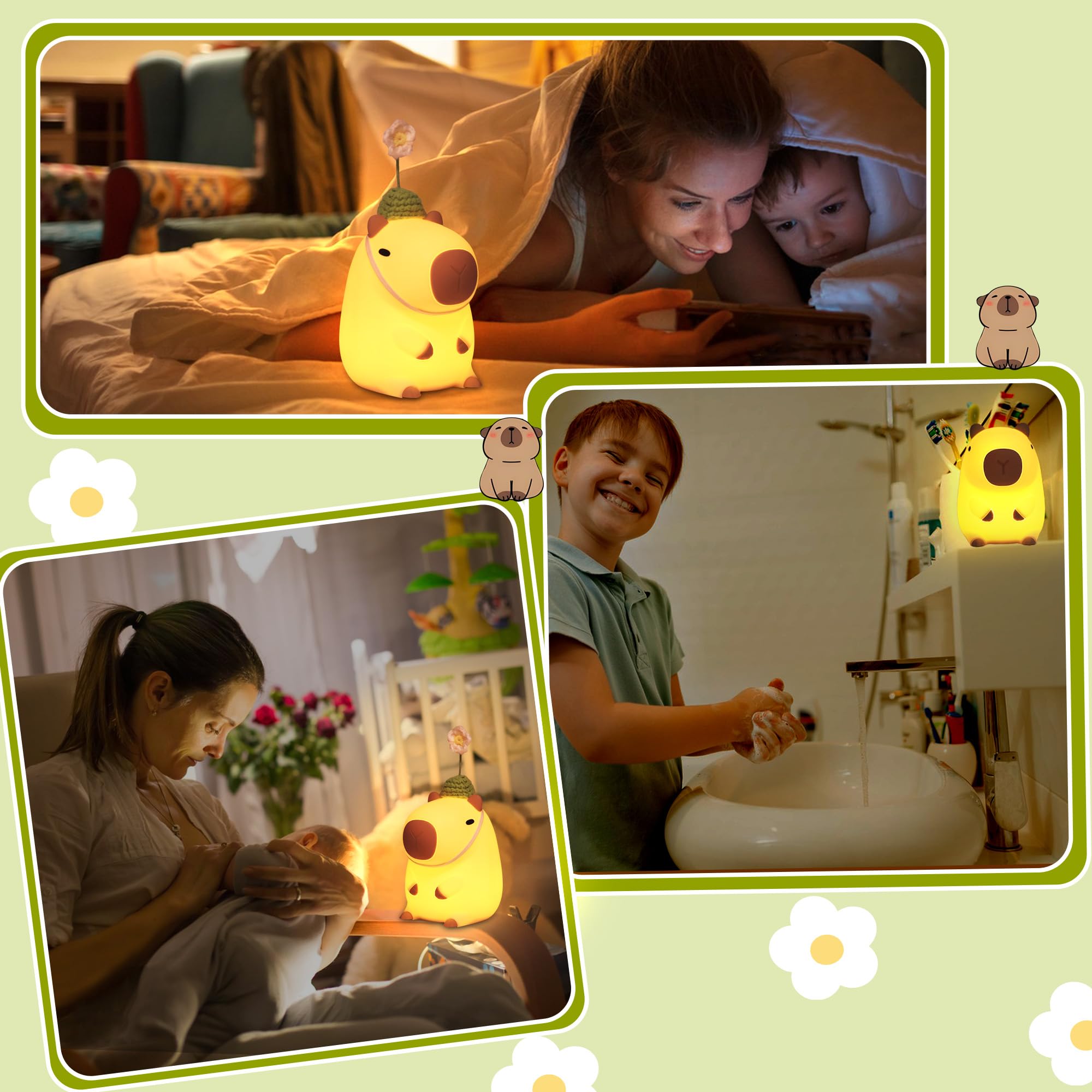 Okayera capybara night light with anti blue light ideal for eyes