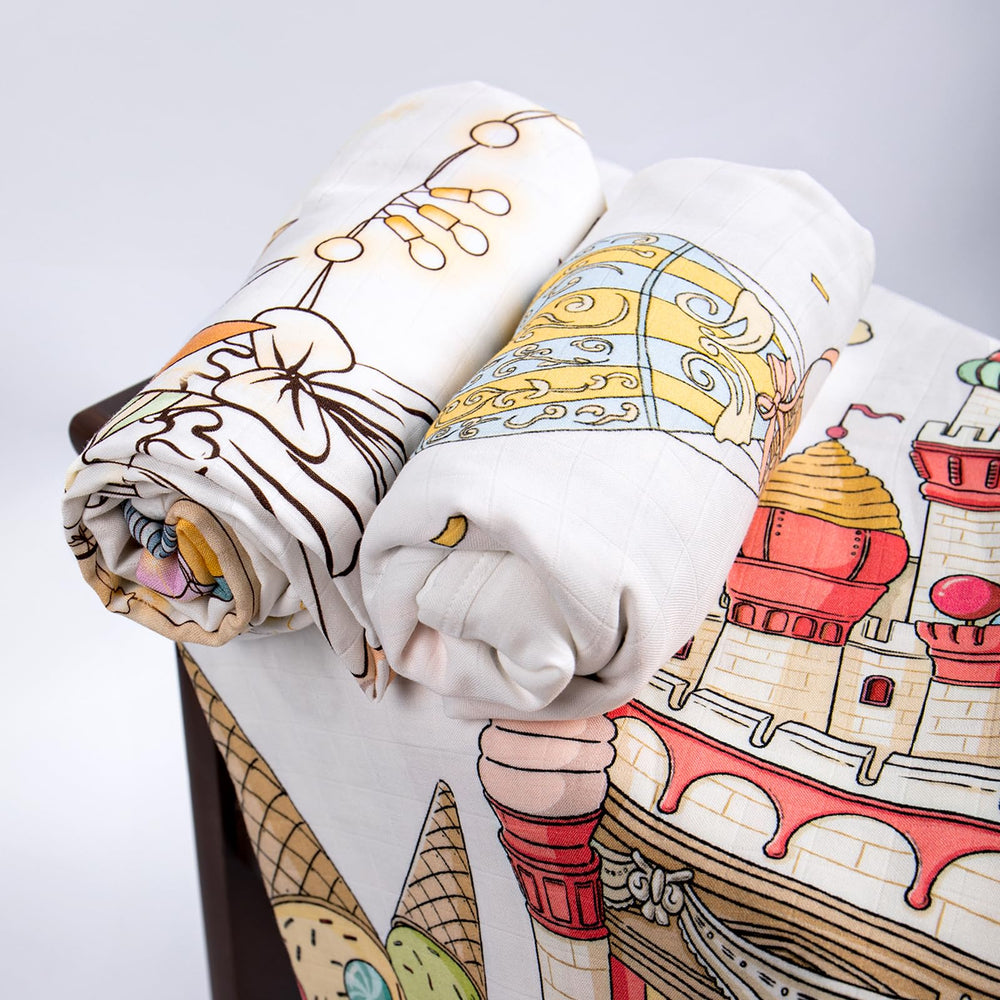 Okayinn comes in calming patterns and colors that suit nurseries and on-the-go outings.