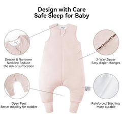 Okayinn BubblePanda 2-way zip design enabling easy midnight diaper changes