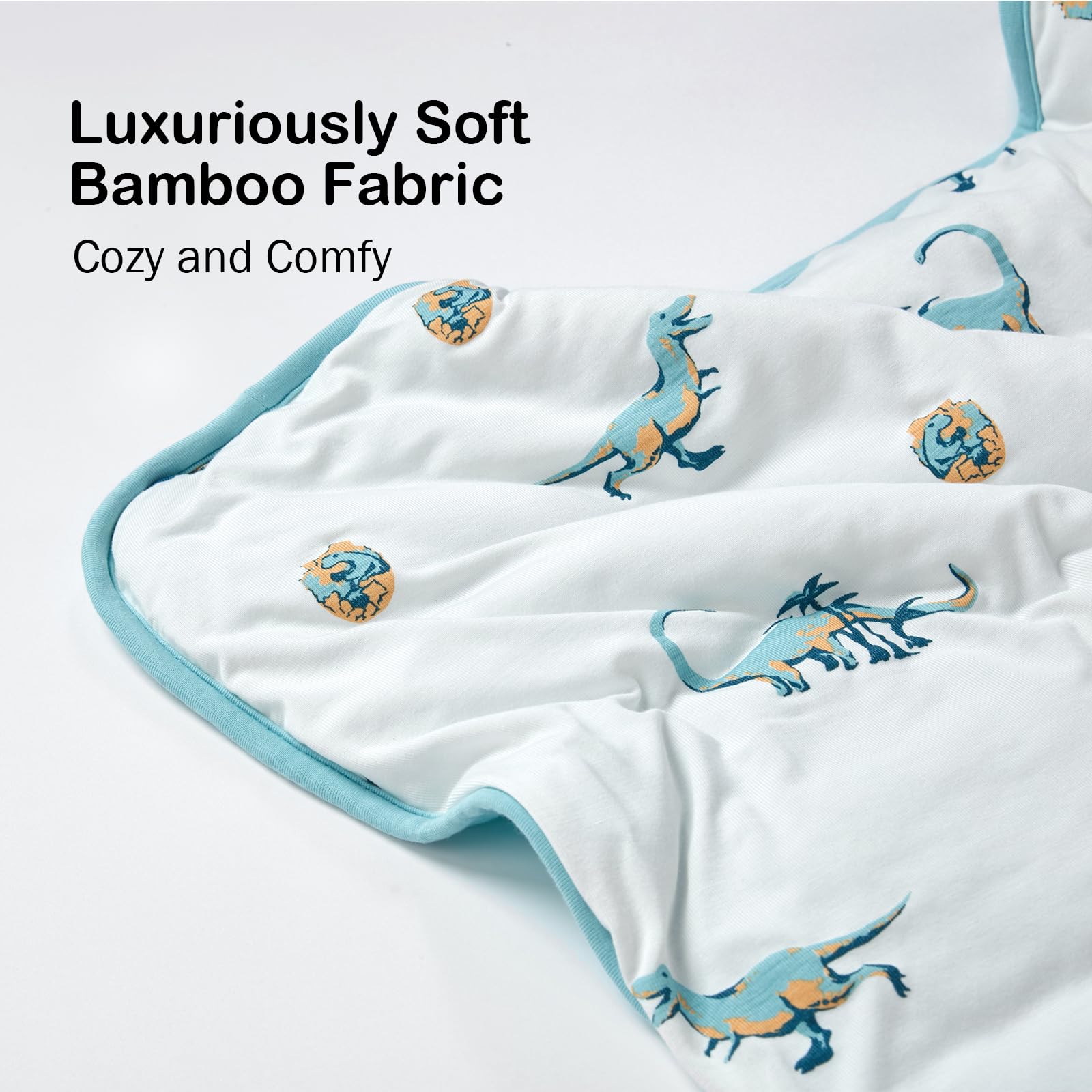 BubblePanda bamboo blanket on crib demonstrating versatile use for naps