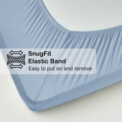 Okayinn BubblePanda bamboo crib sheet with 360 elastic stays secure