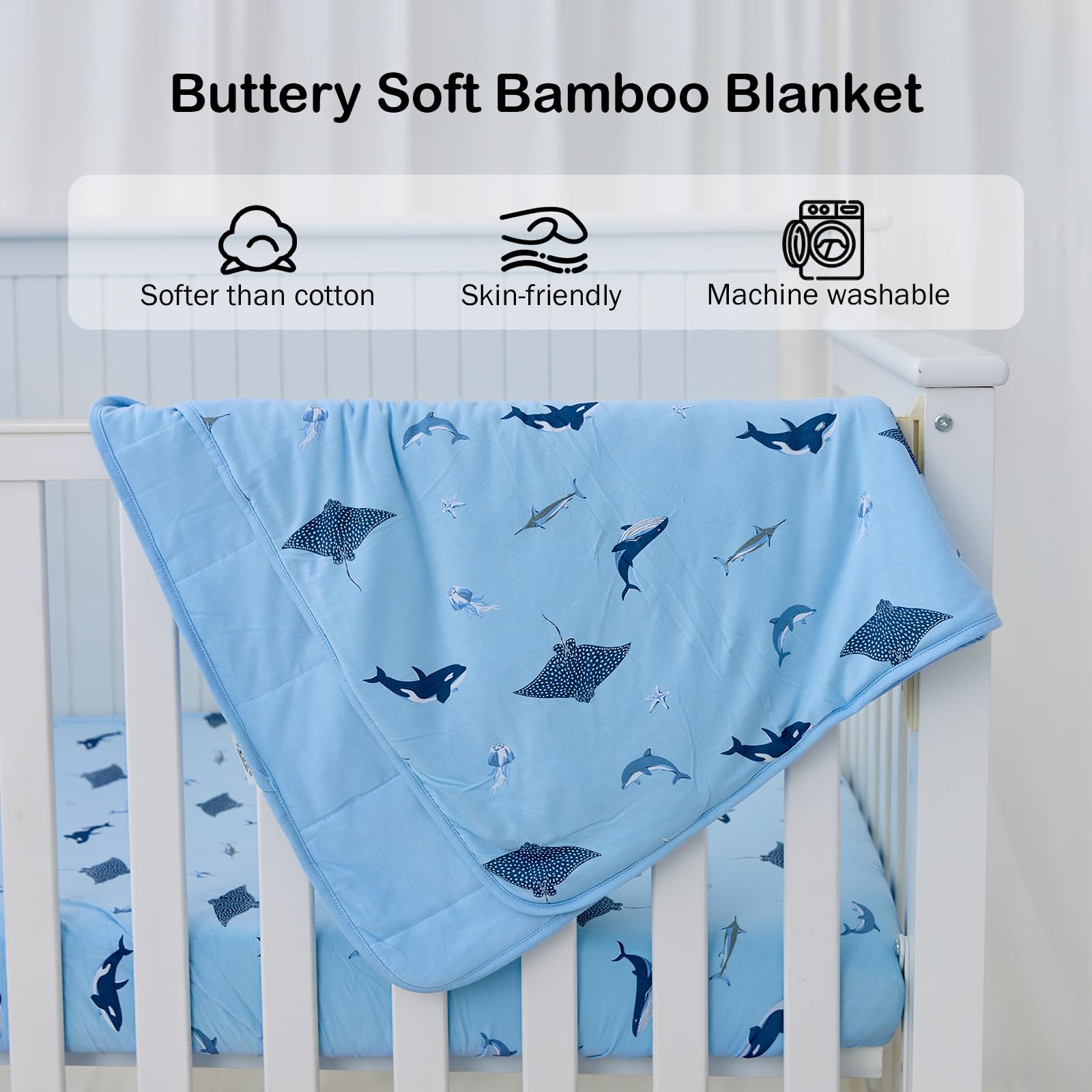 BubblePanda bamboo fabric close-up highlights breathable, moisture-wicking comfort.