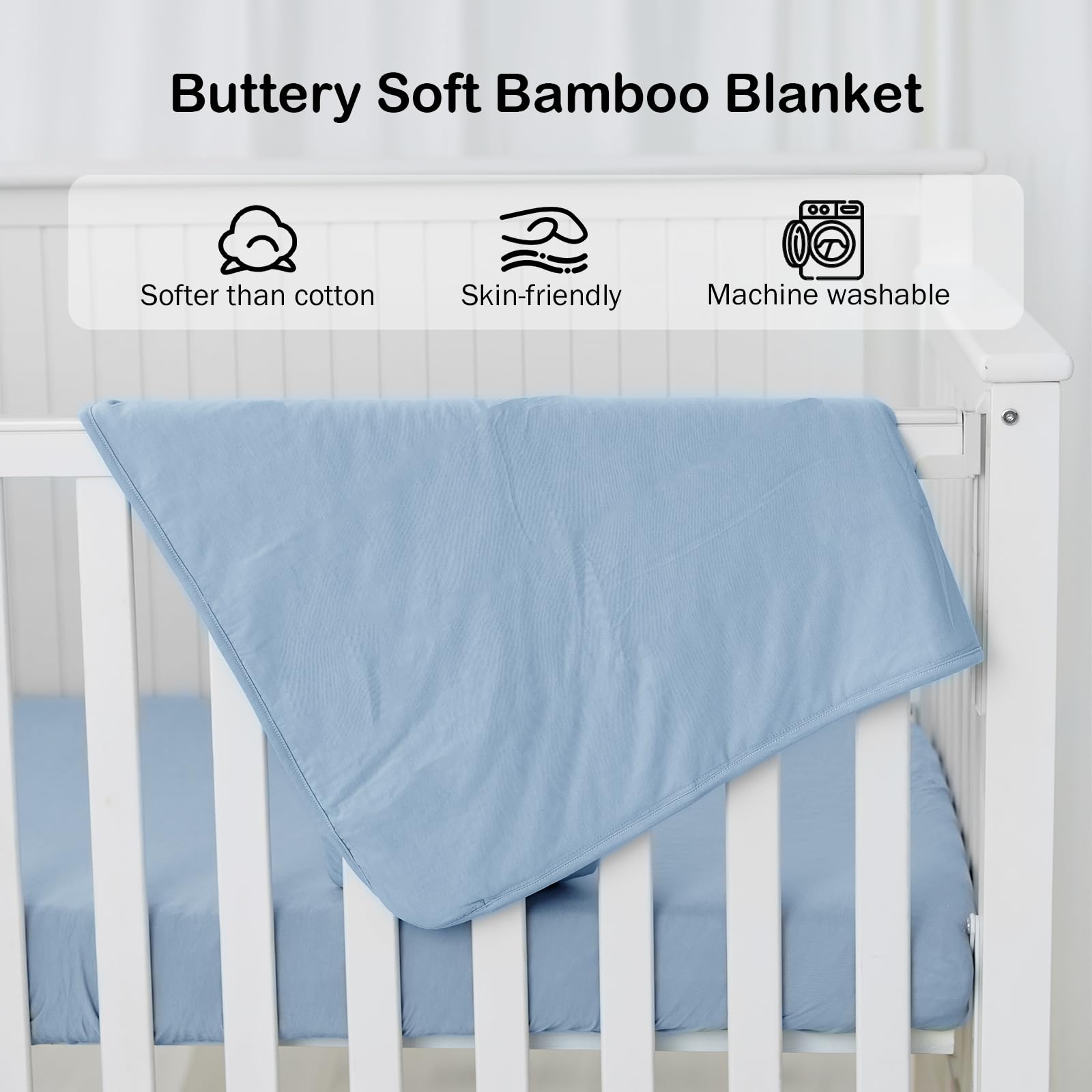 Okayinn BubblePanda 30x40 crib blanket laid flat for cozy naps.