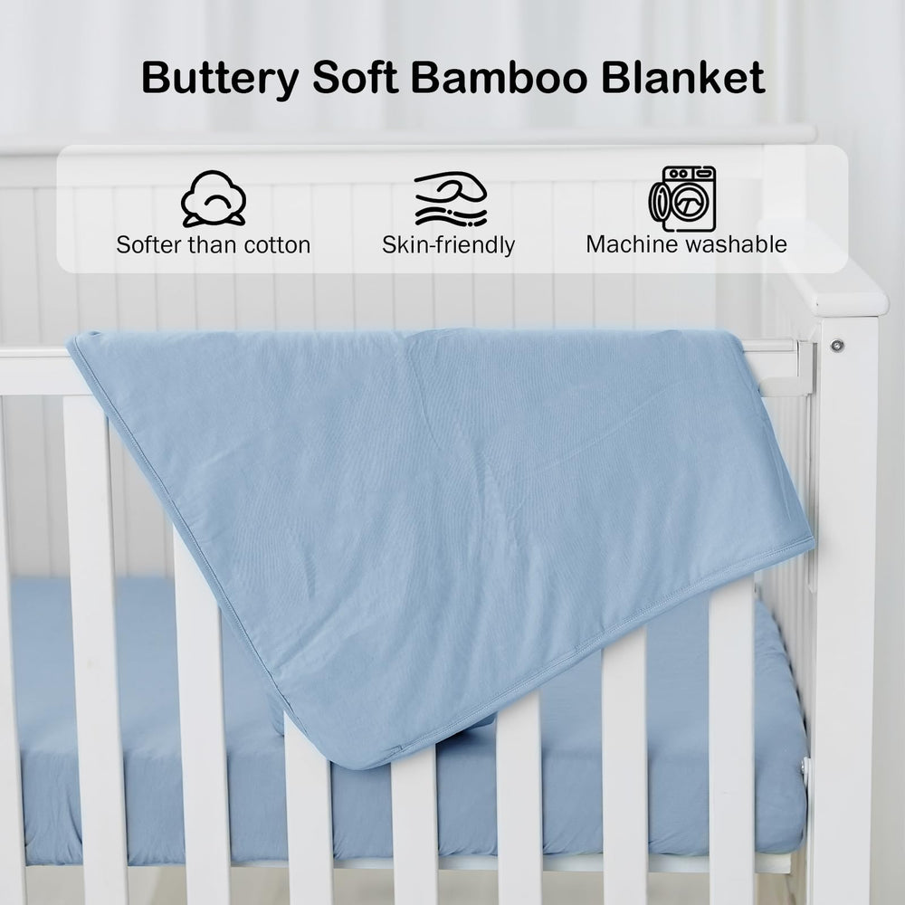Okayinn BubblePanda 30x40 crib blanket laid flat for cozy naps.