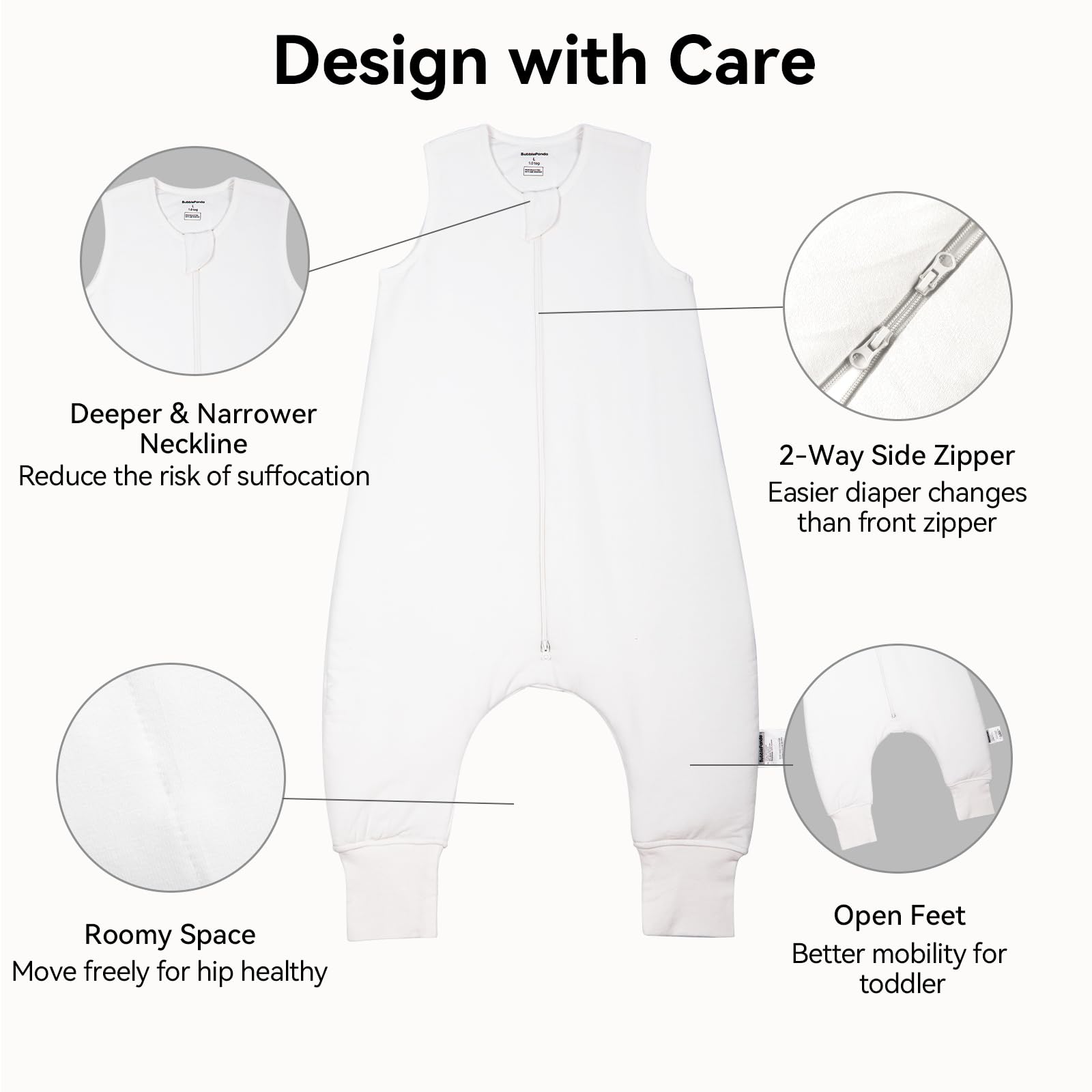 Okayinn BubblePanda breathable fabric helps regulate temperature for comfort.