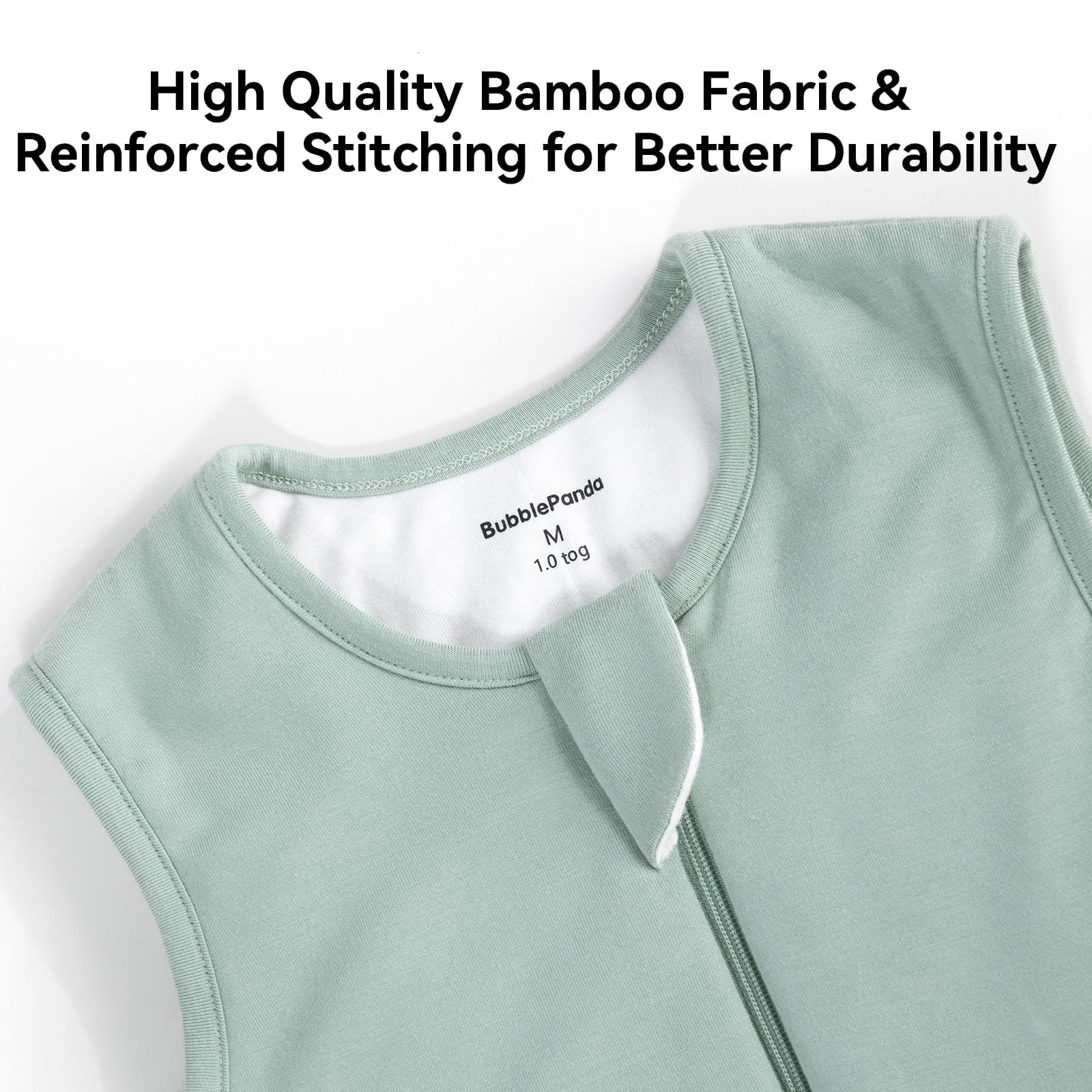 BubblePanda frog-leg room supports comfortable hip positioning while sleeping.